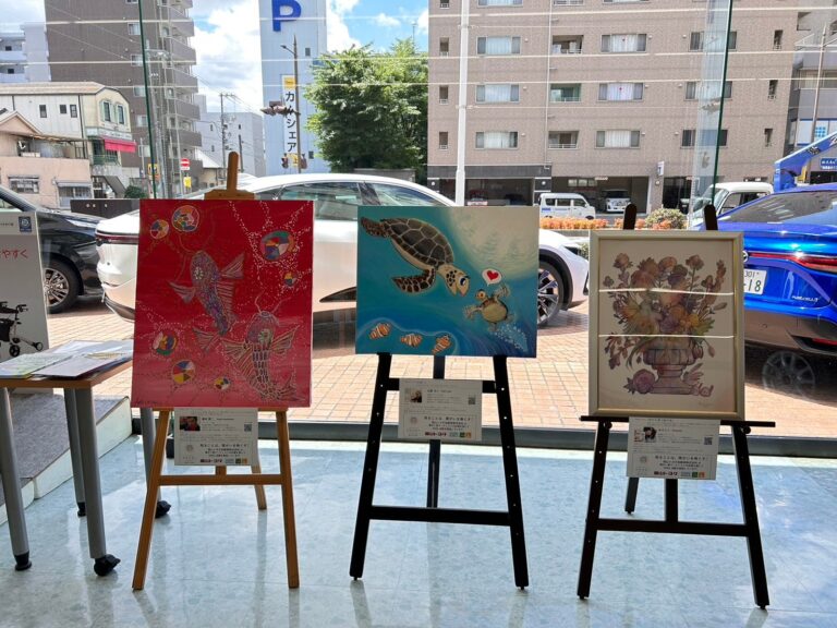 レンタルアート事例_中国銀行岡山駅前支店_絵の交換をしました♬