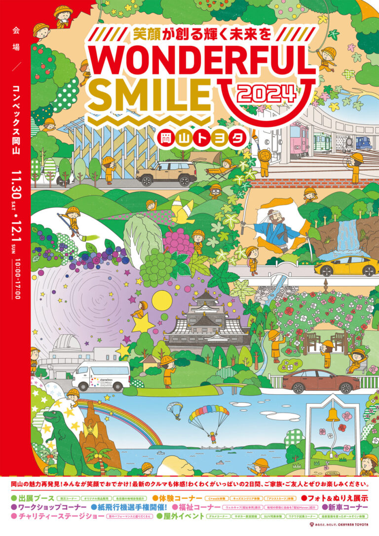 岡山トヨタWONDERFUL SMILE2024ポスター画像